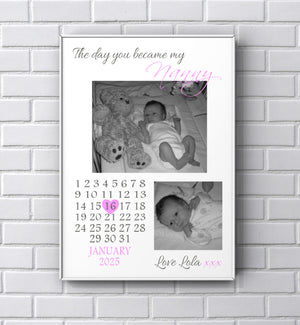 Personalised Nanny Mother’s Day Photo Print Gift