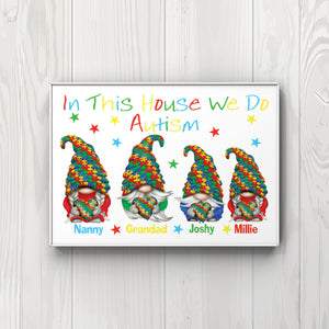 Gonk personalised jigsaw Family Print UNFRAMED