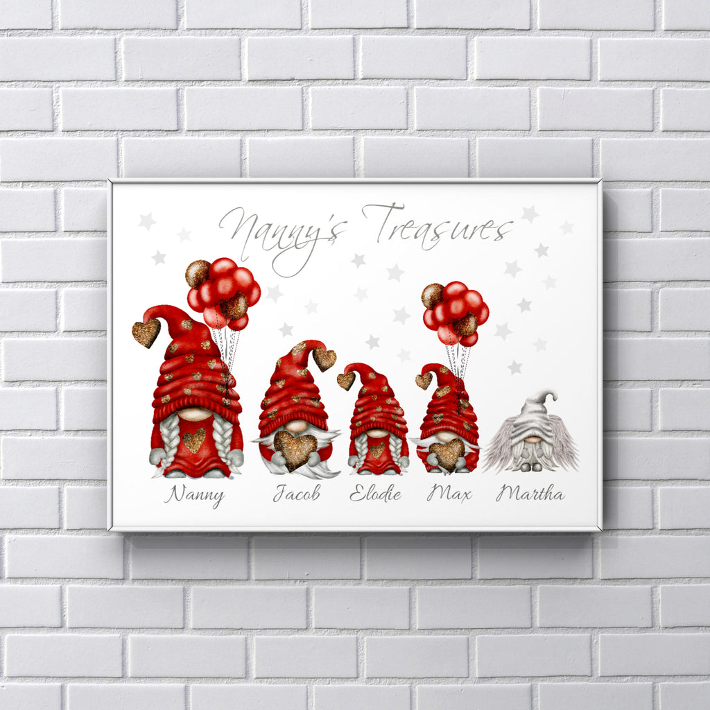 Gonk personalised Nanny Print UNFRAMED