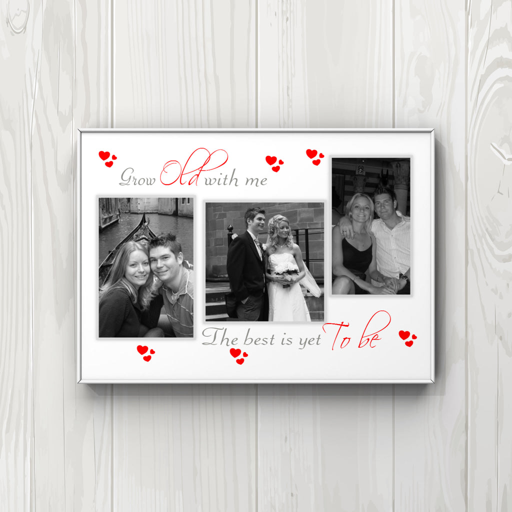 Valentine’s Day grow old with me print