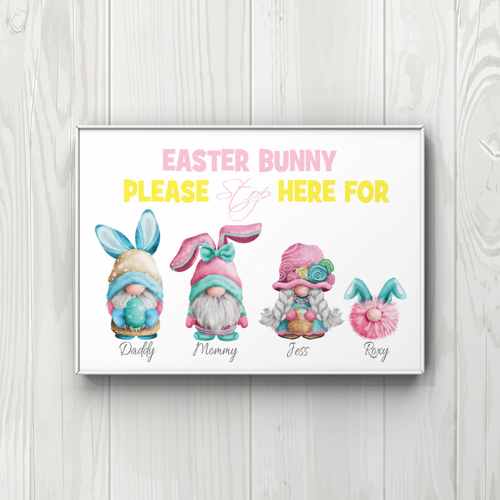 Gonk personalised Family Print Easter