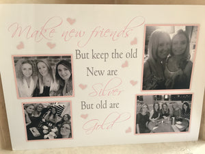 Make new friends but keep the old A4 print (unmounted/unframed)