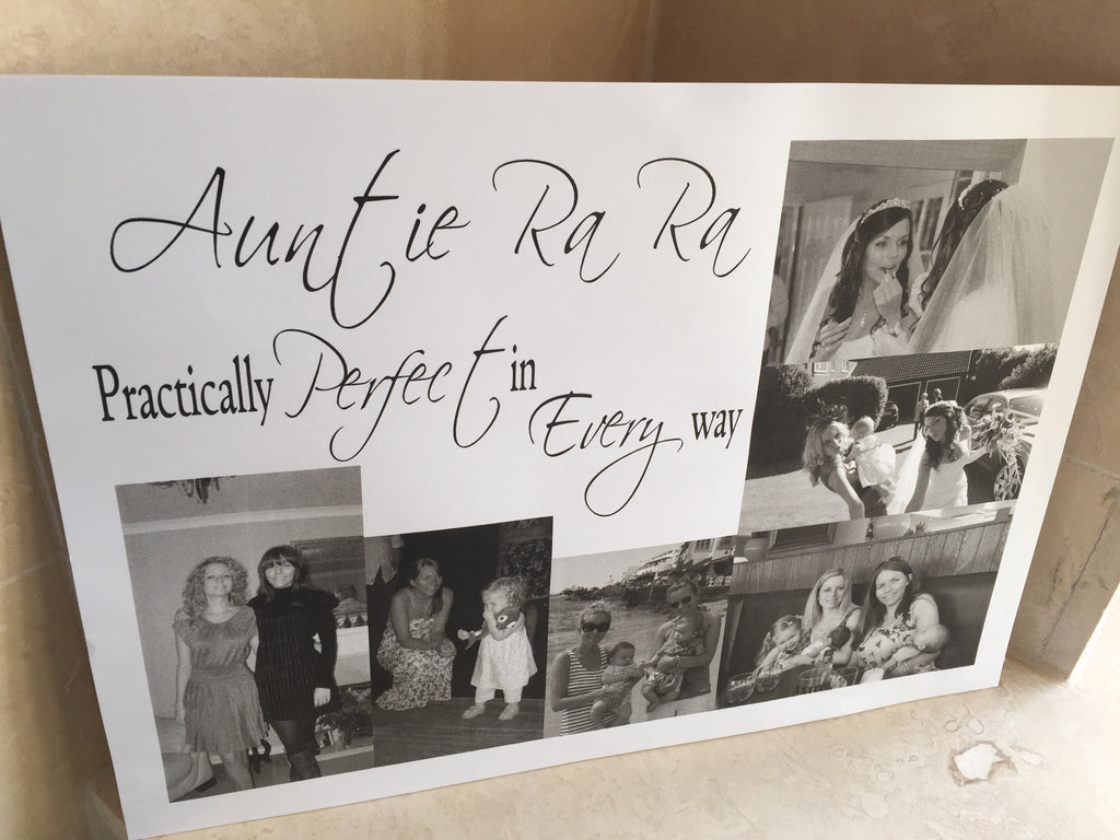Auntie practically perfect in every way A4 print (unmounted/unframed)