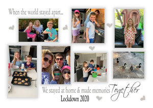 Lockdown 2020 memories A4 print (unframed)