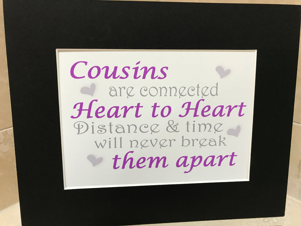 Cousins heart to heart