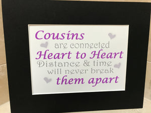 Cousins heart to heart