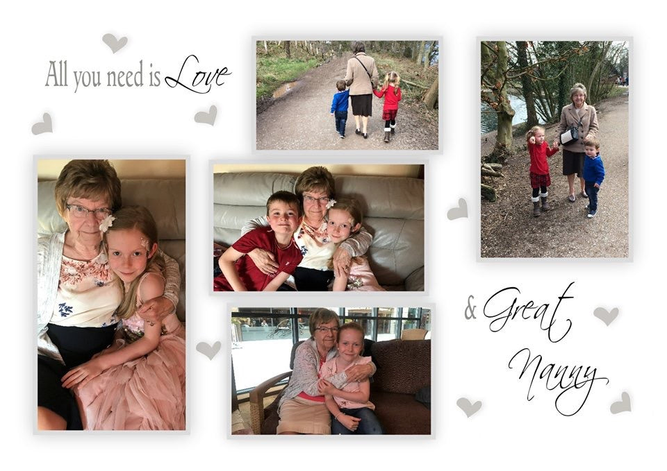 A4 Personalised photo print 'All you need is love and Great Nanny’